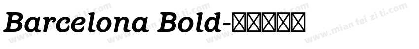 Barcelona Bold字体转换